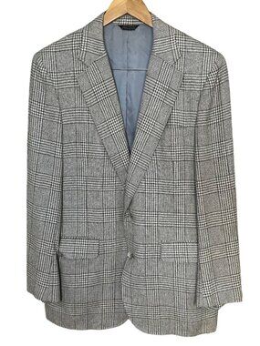 Vintage Corbin LTD Nordstrom Glen Plaid Blazer Wool Sport Coat Mens 40R 90s
